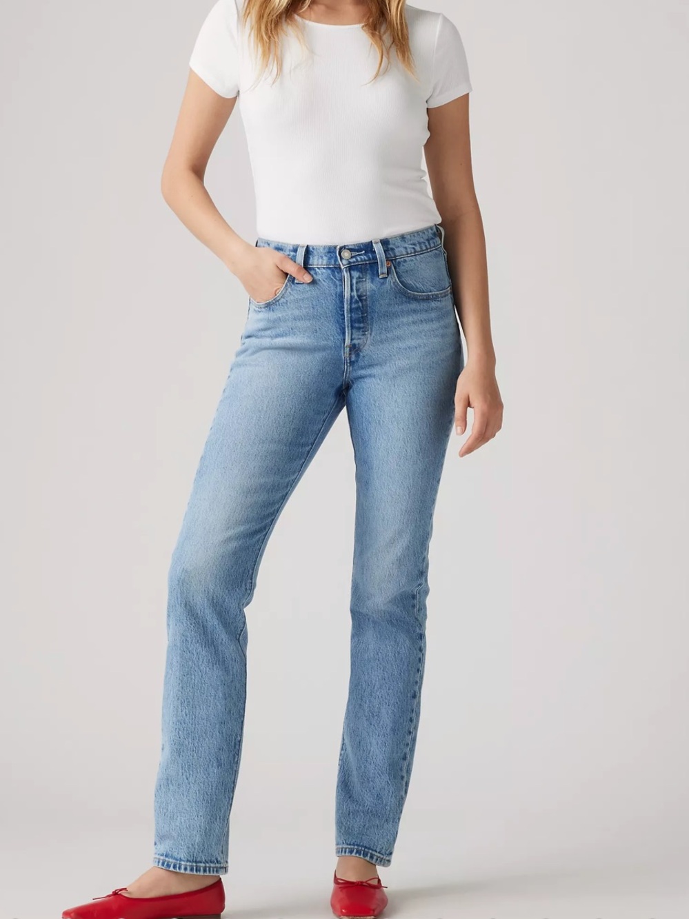 Classic Blue Levi’s 501s skinny Jeans